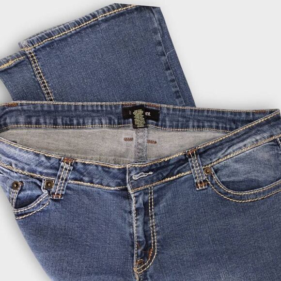 Lane Bryant Womens Jeans Sz 22 Plus Distress Wash Straight No Button Stretch - Picture 3 of 9